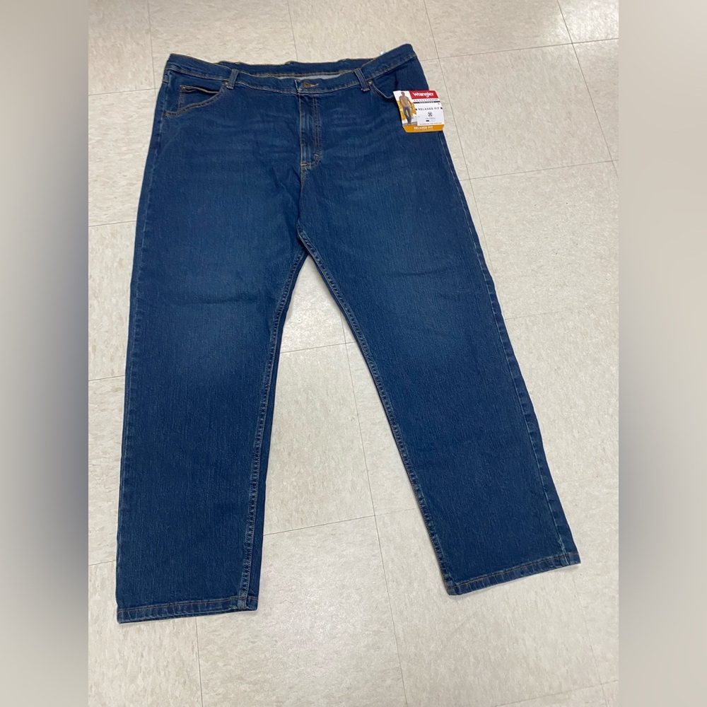 Wrangler Relaxed Fit Dark Blue Jeans